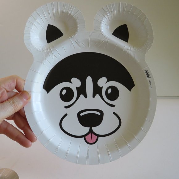 HUSKY DOG ZOO PALS Hefty paper plate (1 item) - Picture 2 of 4